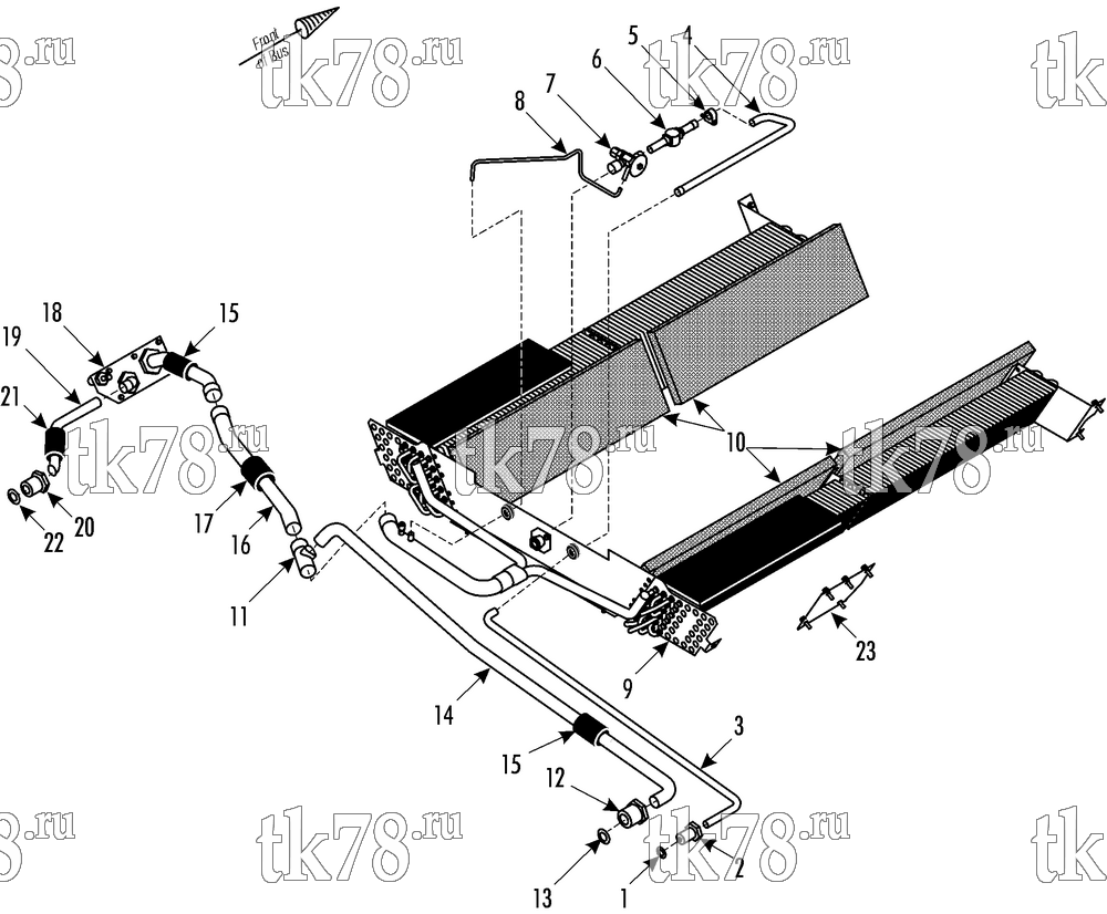 Каталог запчастей для Thermo King  REFRIGERATION COMPONENTS - EVAPORATOR MASTER