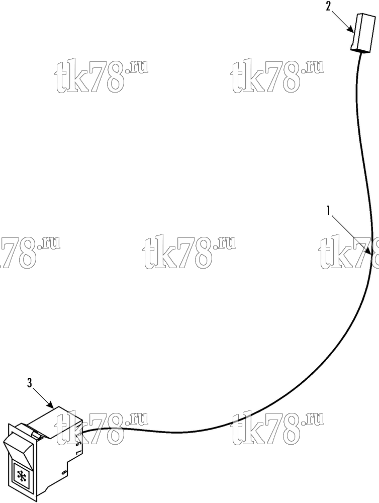 Каталог запчастей для Thermo King AP-II X 1012 HARNESS KIT - ON/OFF SWITCH (718652)