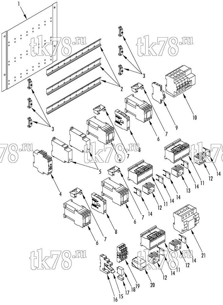 Каталог запчастей для Thermo King A1050U CONTACTOR GROUP
