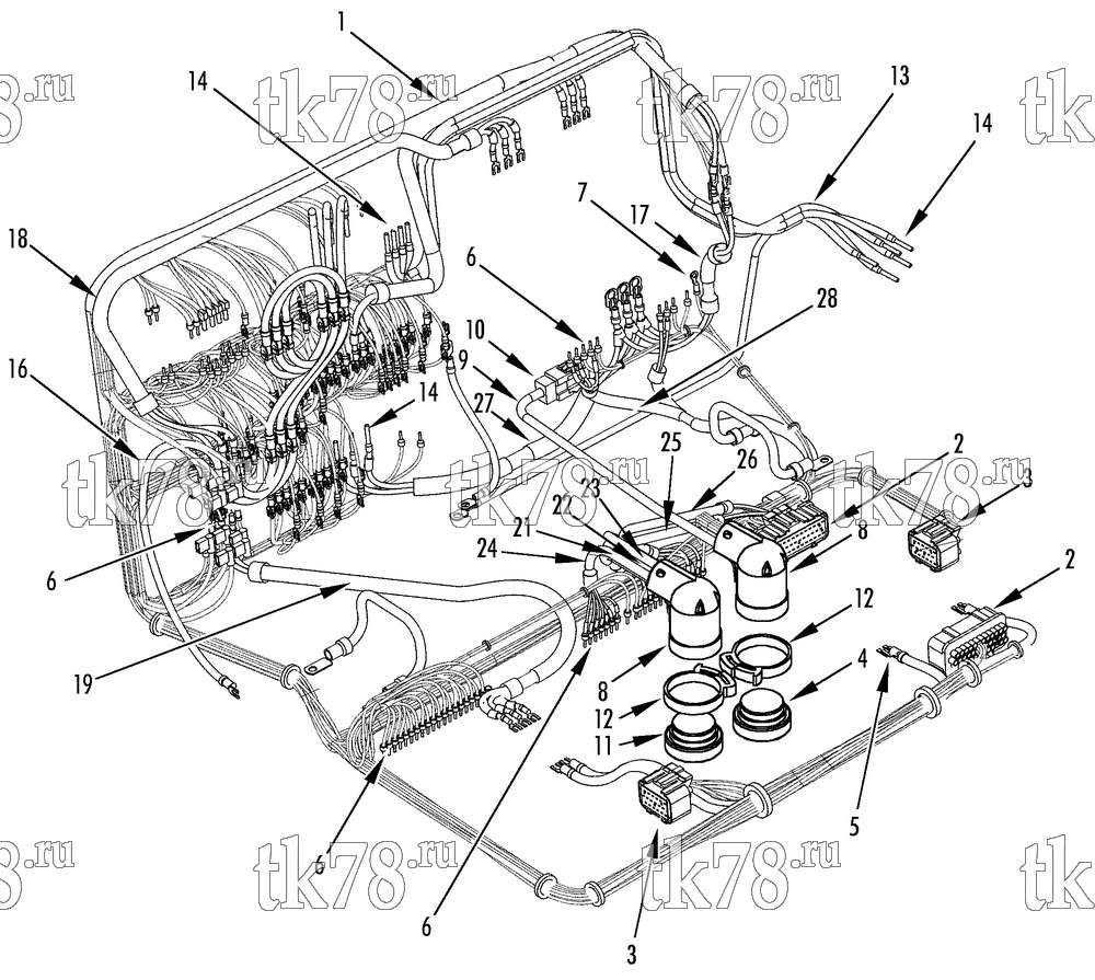 Каталог запчастей для Thermo King A1050U CONTROL BOX HARNESS