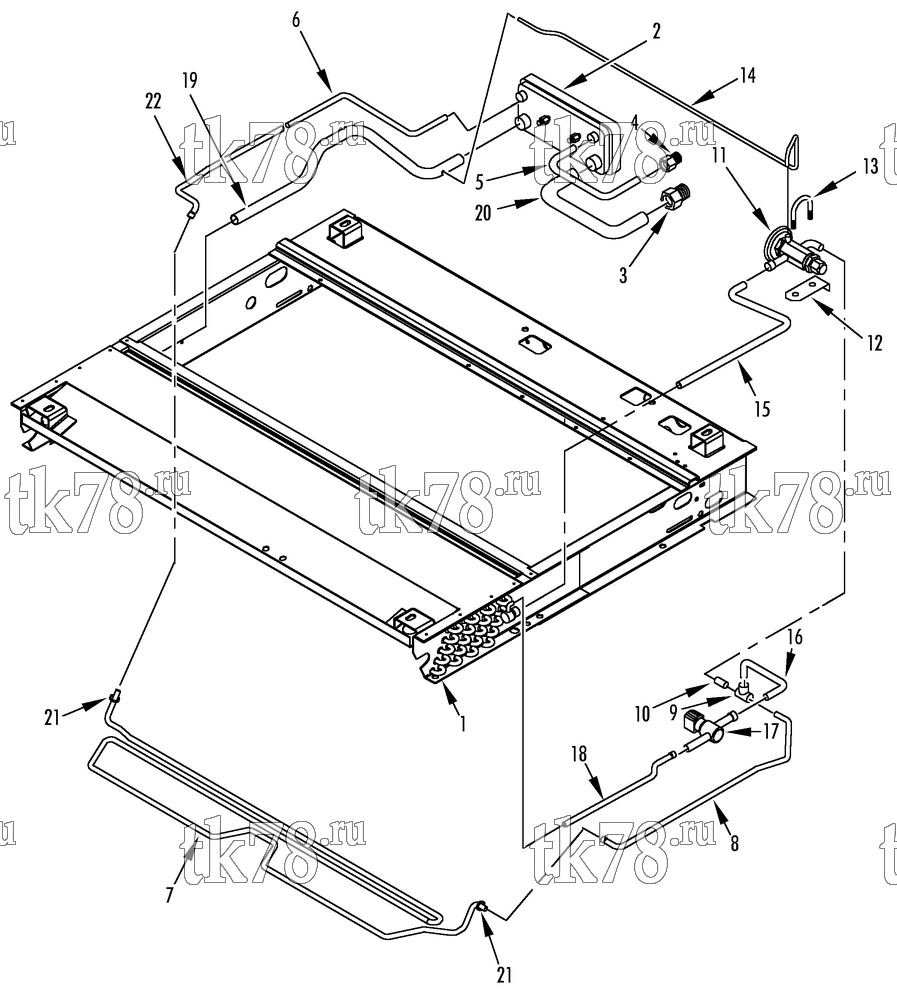 Каталог запчастей для Thermo King A1050U REFRIGERATION EVAPORATOR (718560)