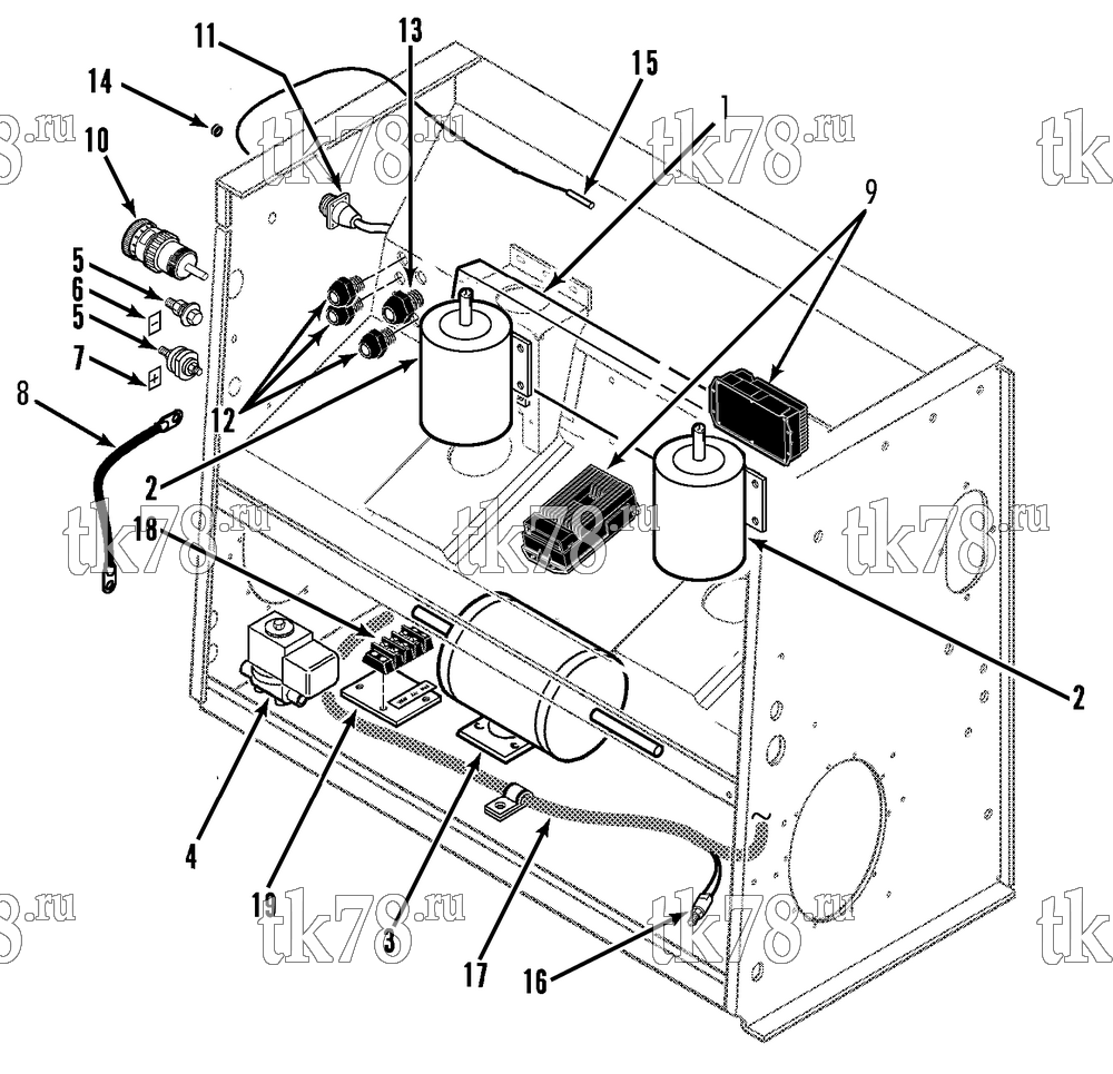 Каталог запчастей для Thermo King T11-M56 ELECTRICAL COMPONENTS