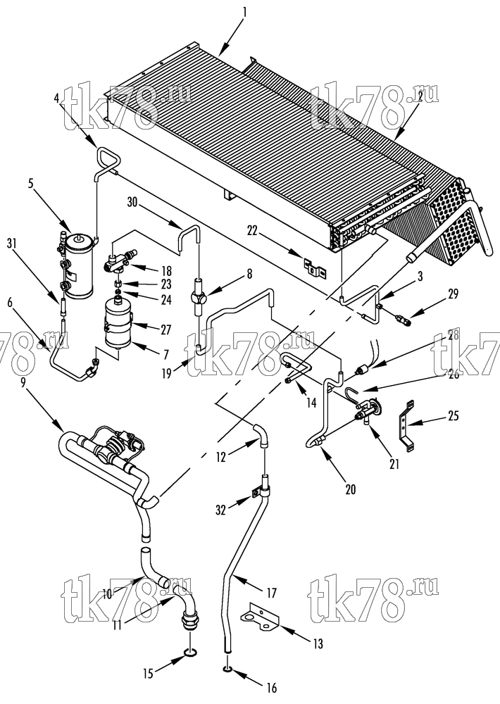 Каталог запчастей для Thermo King T2-M86 & M86A REFRIGERATION COMPONENTS (w/ EPR VALVE)