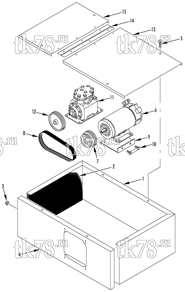 Каталог запчастей для Thermo King LT-065i POWER PACK COMPONENTS