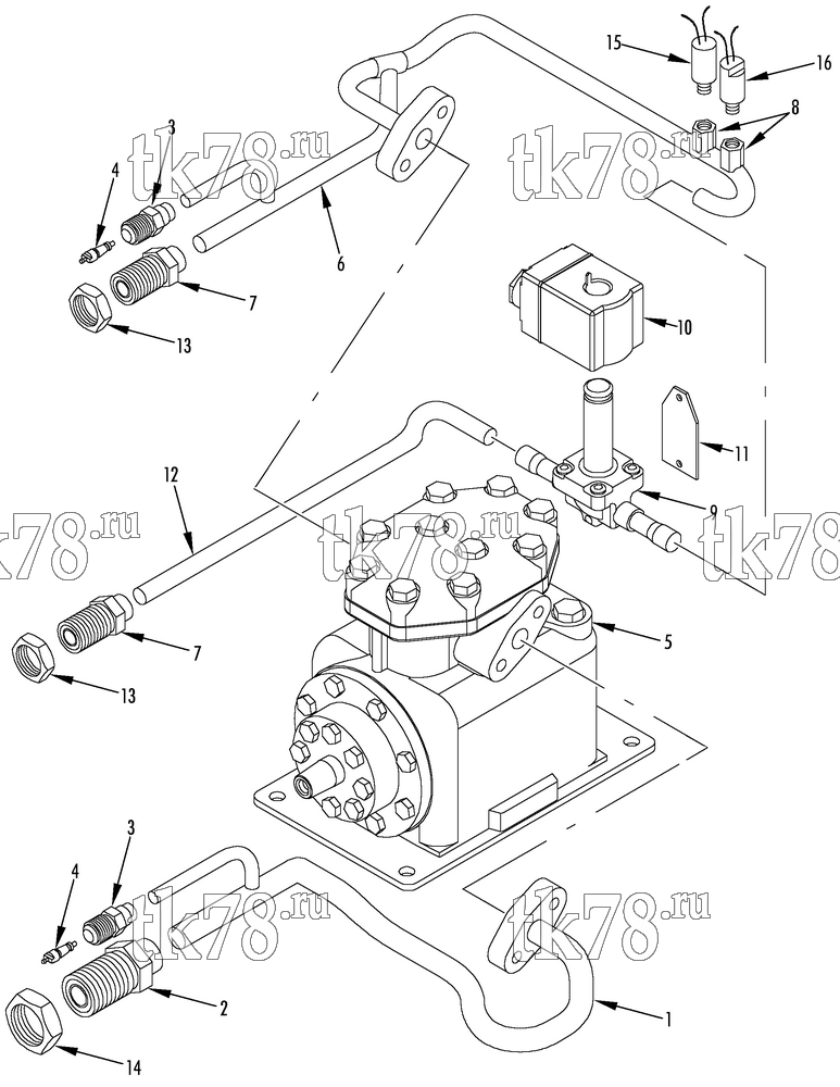 Каталог запчастей для Thermo King  REFRIGERATION COMPONENTS