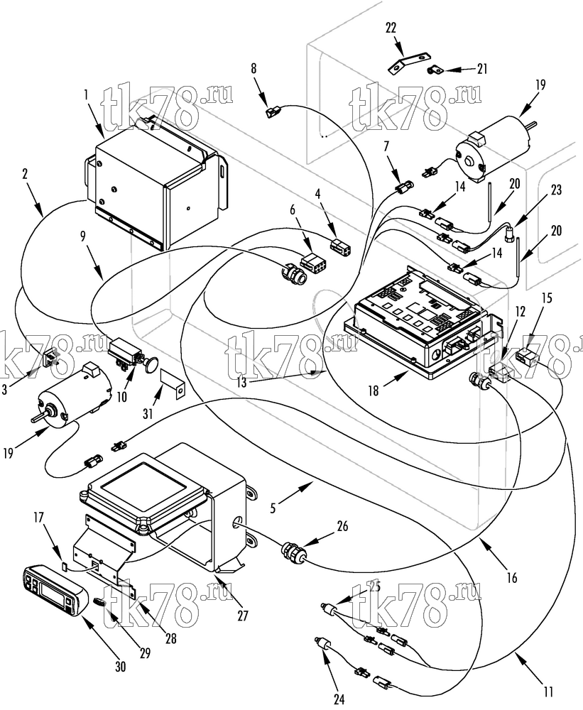 Каталог запчастей для Thermo King  ELECTRICAL COMPONENTS