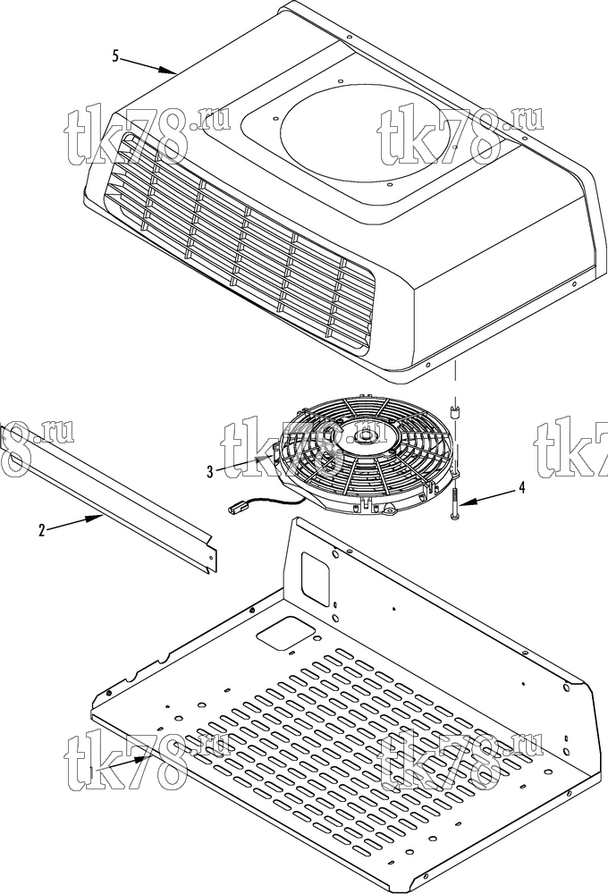 Каталог запчастей для Thermo King V-190 & V-190 MAX CONDENSER COMPONENTS (V-190 & V-190 MAX)