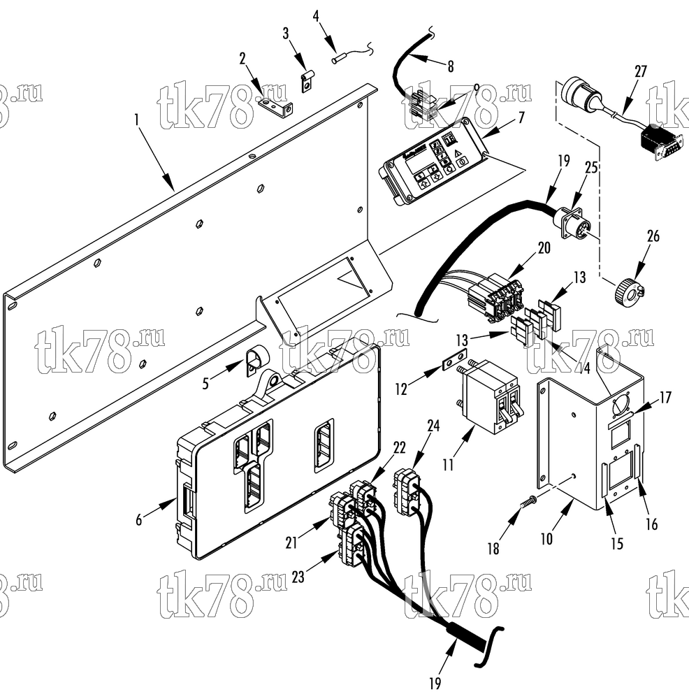 Каталог запчастей для Thermo King AT13-M23 CONTROL PANEL ASSEMBLY