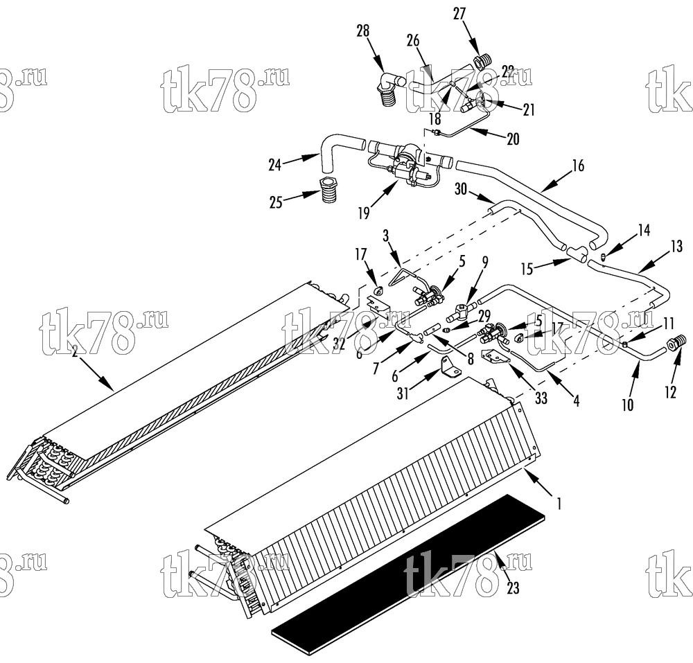Каталог запчастей для Thermo King  REFRIGERATION EVAPORATOR