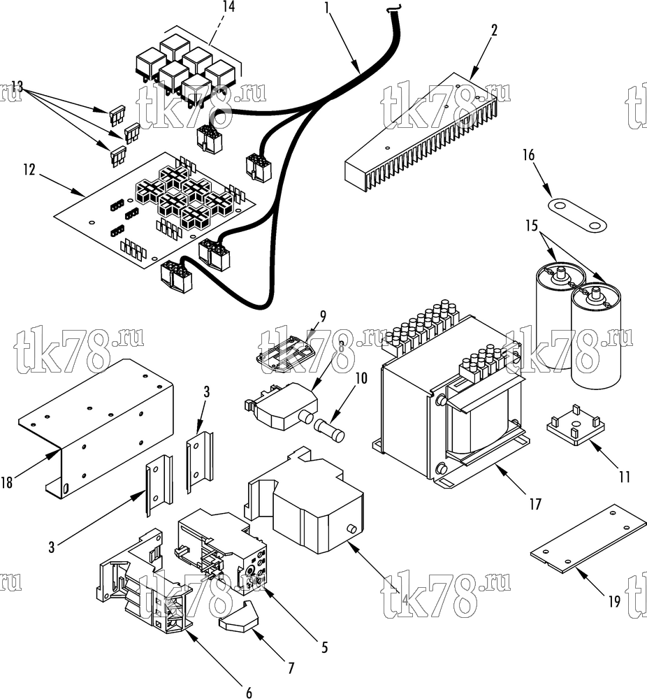 Каталог запчастей для Thermo King V-300 MAX TC & TCI ELECTRONIC CONTROLS (V-300 TC-20)