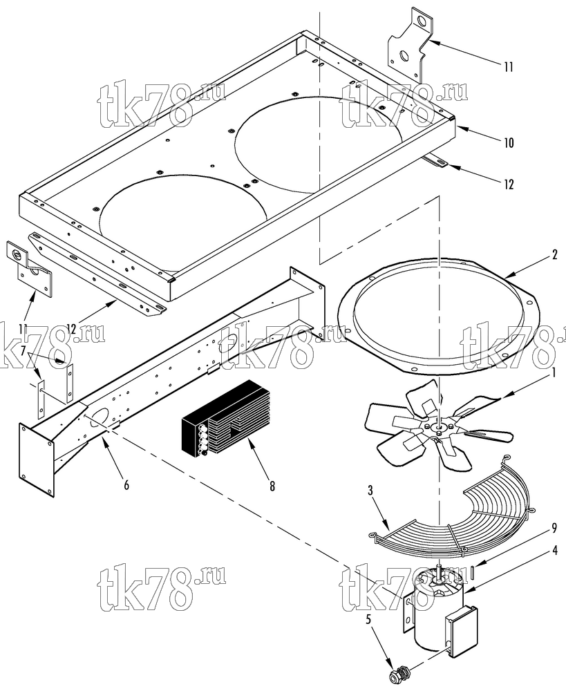 Каталог запчастей для Thermo King  CONDENSER FAN