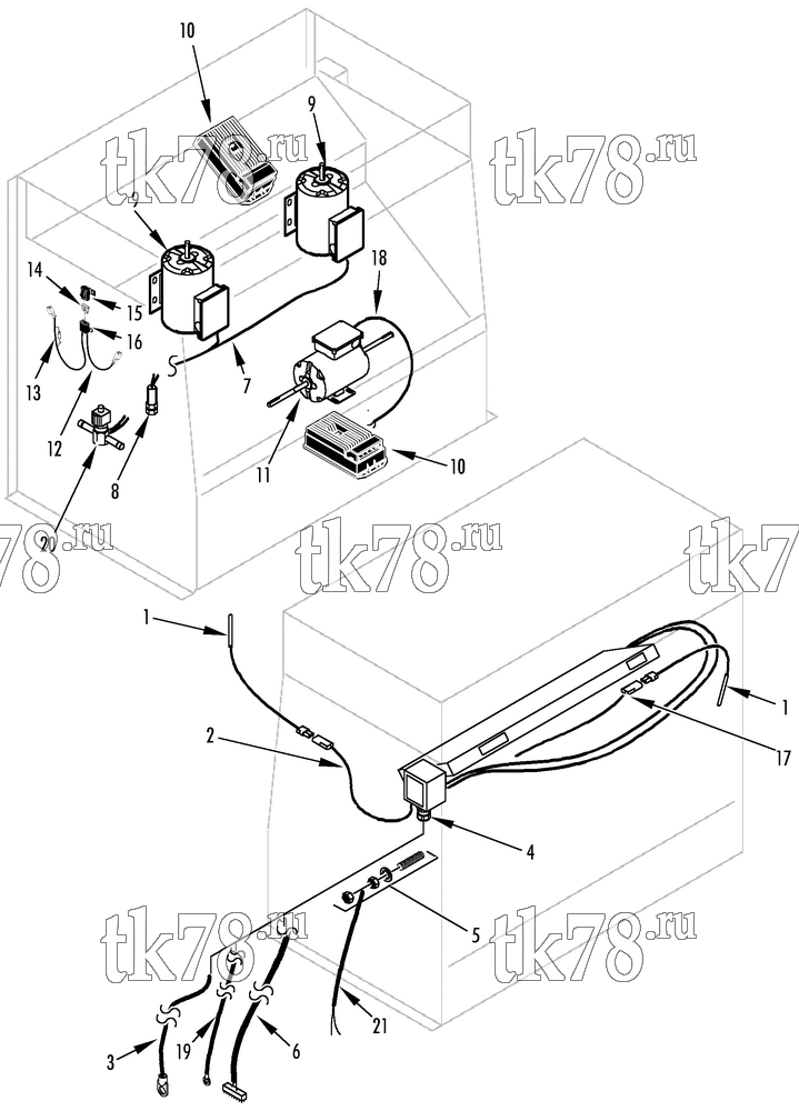 Каталог запчастей для Thermo King  ELECTRICAL COMPONENTS