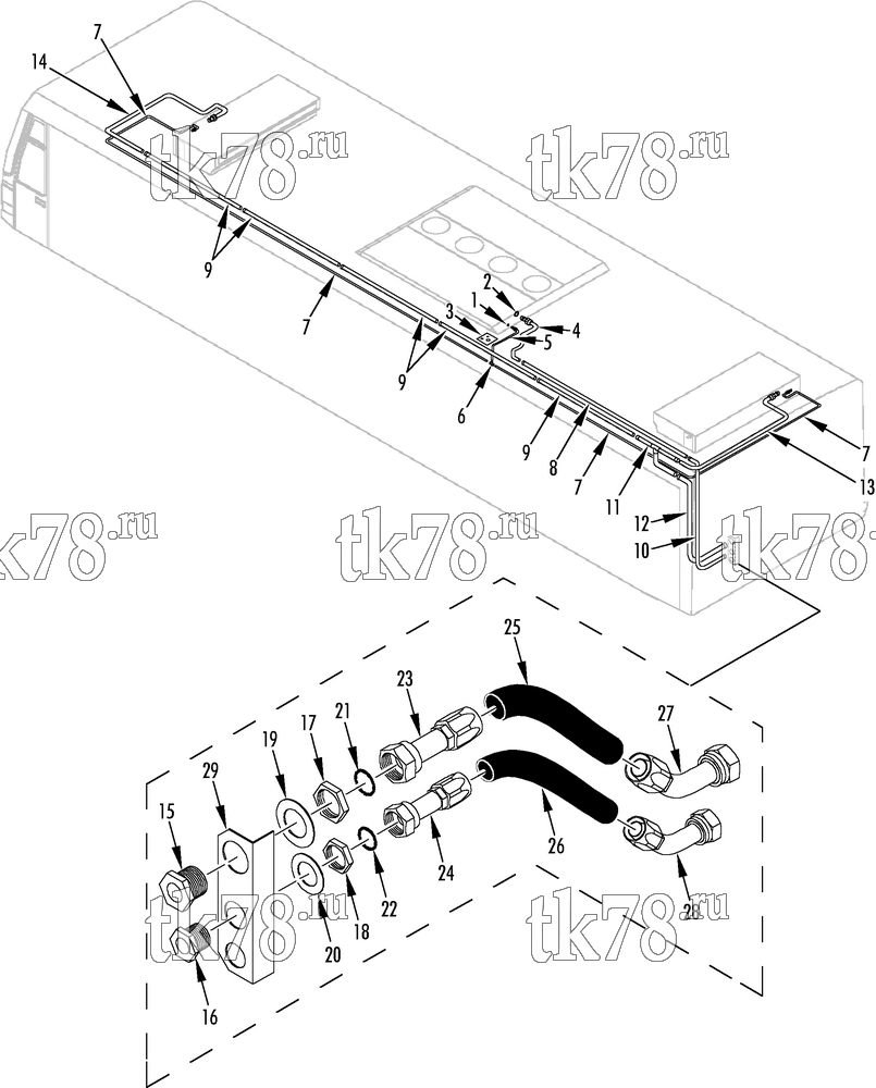Каталог запчастей для Thermo King HRT-I W 1012 COBUS 3000 REFRIGERATION COMPONENTS