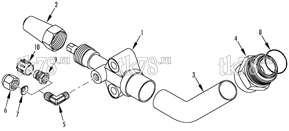 Каталог запчастей для Thermo King T1-M71 & M71A VALVE ASSEMBLY - SUCTION