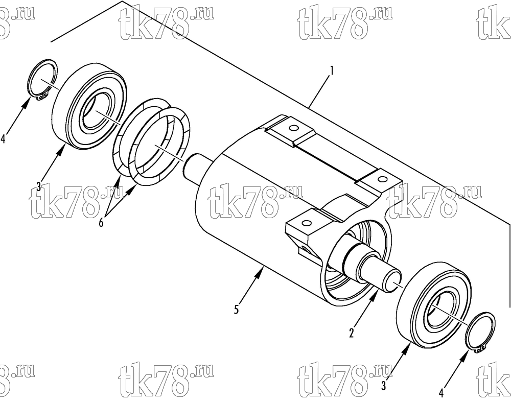 Каталог запчастей для Thermo King SL-100e JACKSHAFT ASSEMBLY