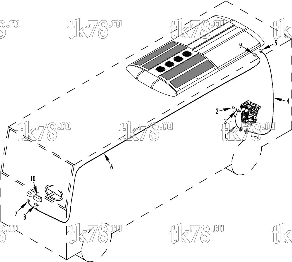 Каталог запчастей для Thermo King R6-M1 HARNESS GROUP (KIT 818140)