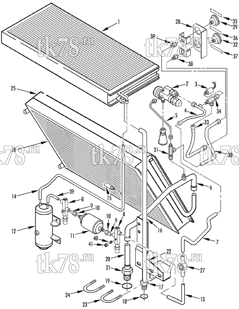 Каталог запчастей для Thermo King T10-M14 REFRIGERATION COMPONENTS