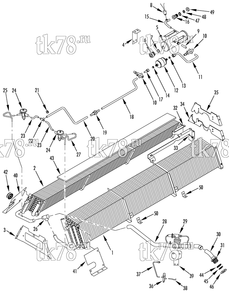Каталог запчастей для Thermo King R6-M3 REFRIGERATION EVAPORATOR
