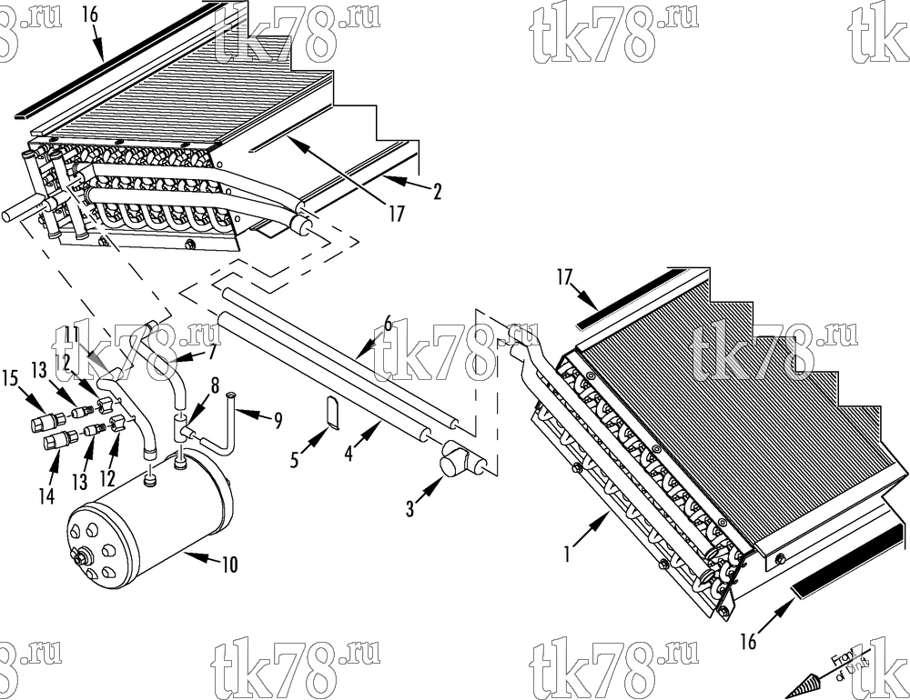Каталог запчастей для Thermo King  CONDENSER SECTION REFRIGERATION