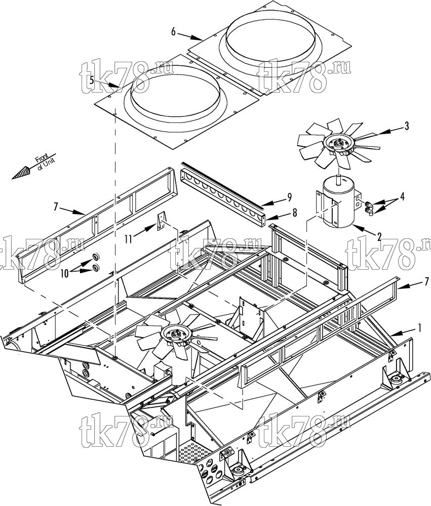 Каталог запчастей для Thermo King  CONDENSER FAN GROUP