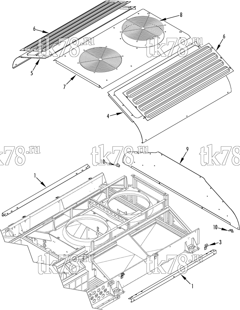 Каталог запчастей для Thermo King  CONDENSER COVERS & GRILLES