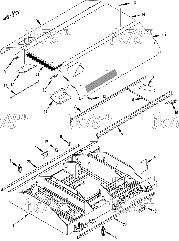 Каталог запчастей для Thermo King  EVAPORATOR COVERS