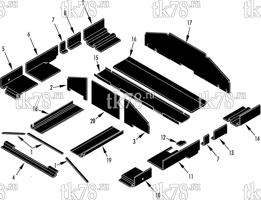 Каталог запчастей для Thermo King  EVAPORATOR INSULATION