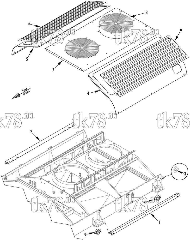 Каталог запчастей для Thermo King  CONDENSER COVERS & GRILLES