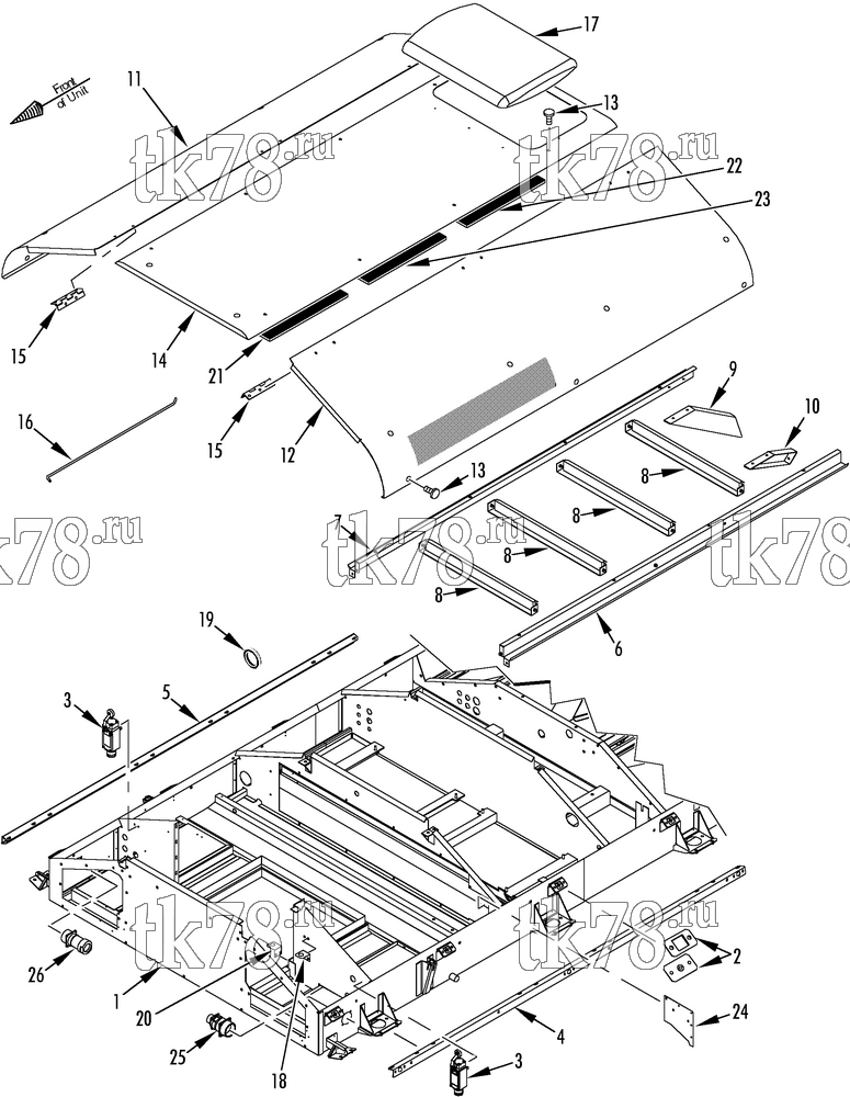 Каталог запчастей для Thermo King  EVAPORATOR COVERS