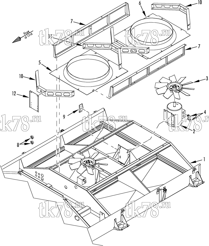 Каталог запчастей для Thermo King  CONDENSER FAN GROUP