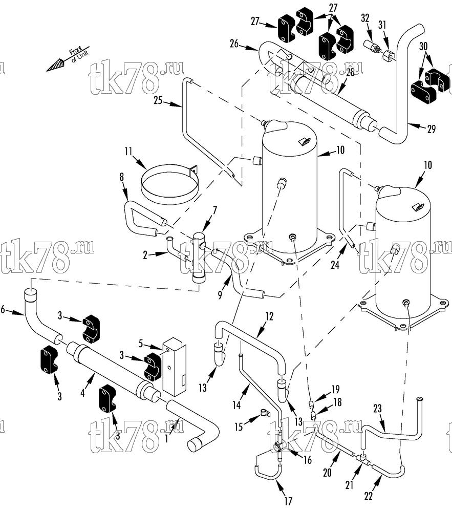 Каталог запчастей для Thermo King  COMPRESSOR GROUP