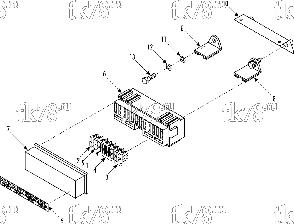 Каталог запчастей для Thermo King CRT-II GD 1000 w/ClimaAIRE FUSE BOX