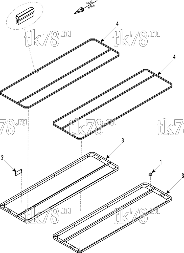 Каталог запчастей для Thermo King CRT-II GD 1000 w/ClimaAIRE ADAPTATION FRAME