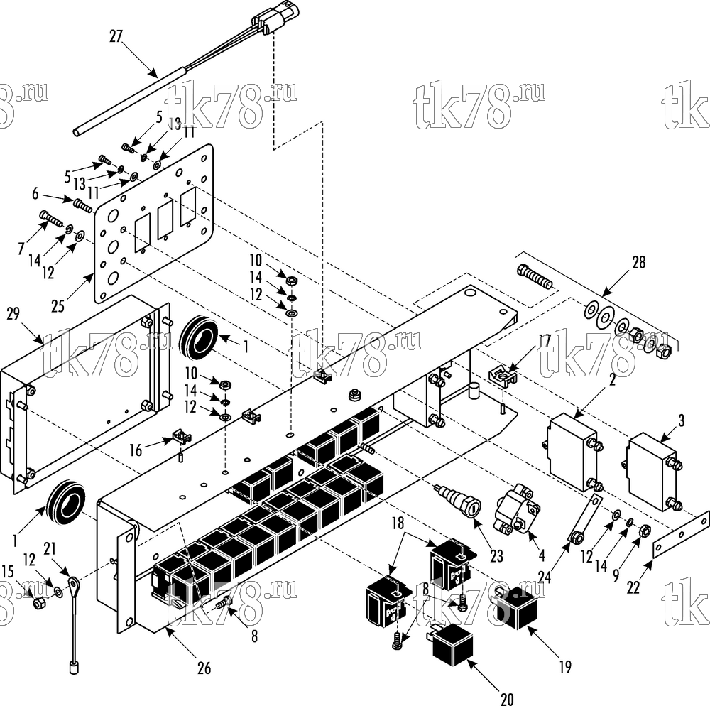 Каталог запчастей для Thermo King  CONTROL PANEL - EVAPORATOR MASTER