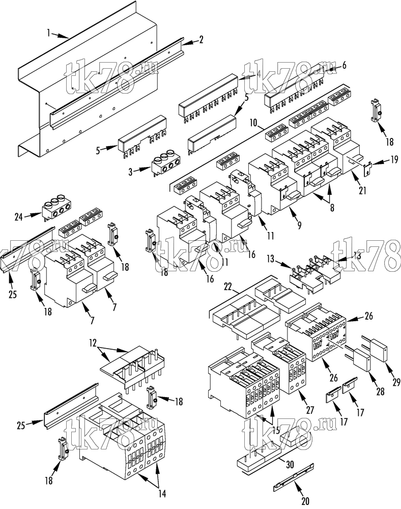 Каталог запчастей для Thermo King  CONTACTOR & CIRCUIT BREAKER GROUP