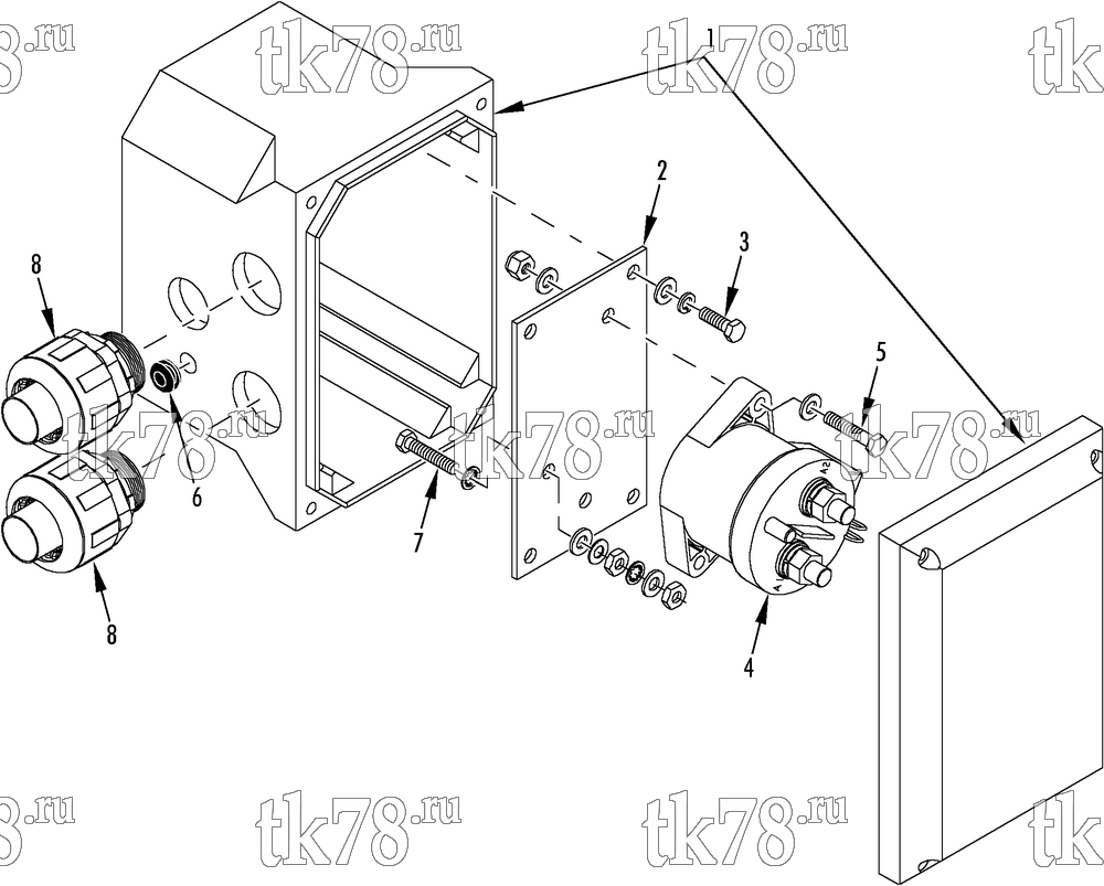 Каталог запчастей для Thermo King TH12E M1 CONTACTOR & NEMA ENCLOSURE ASSEMBLY