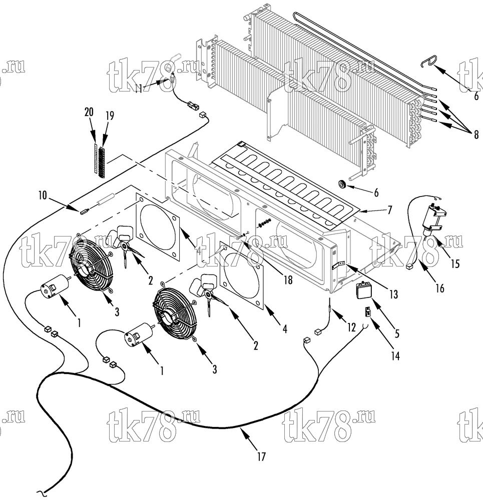 Каталог запчастей для Thermo King ST-CR & ST-CR MT ELECTRICAL COMPONENTS (S-3 CT+, ST-CR 300)