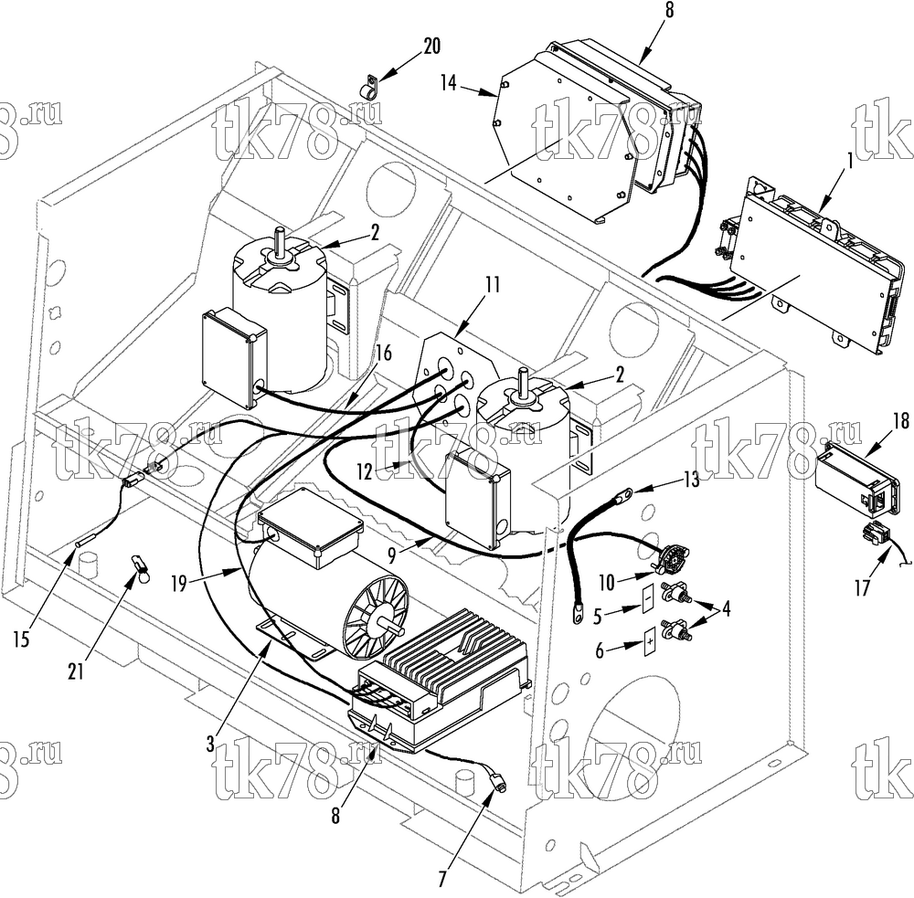 Каталог запчастей для Thermo King  ELECTRICAL COMPONENTS