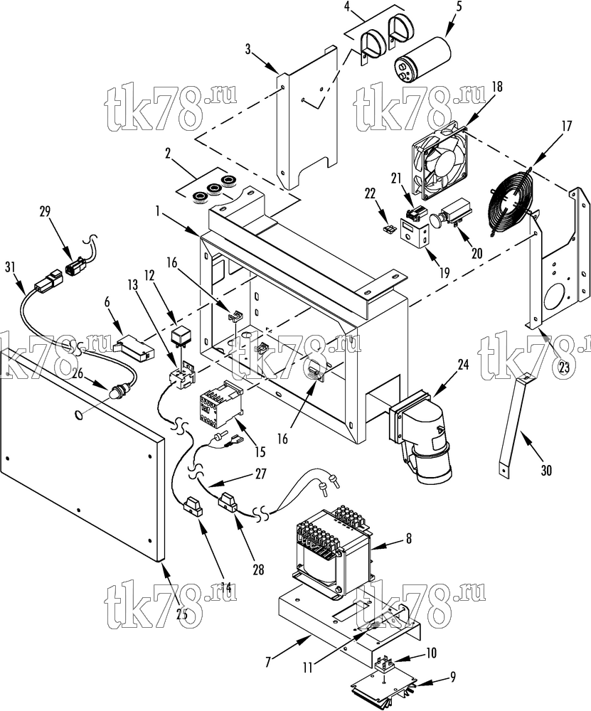 Каталог запчастей для Thermo King ST-CR 300 AC BOX ASSEMBLY