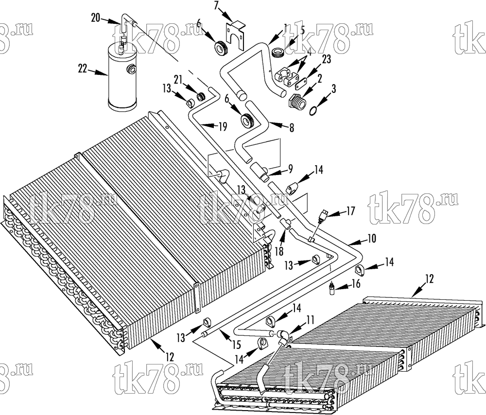 Каталог запчастей для Thermo King AI2 M2 CONDENSER REFRIGERATION