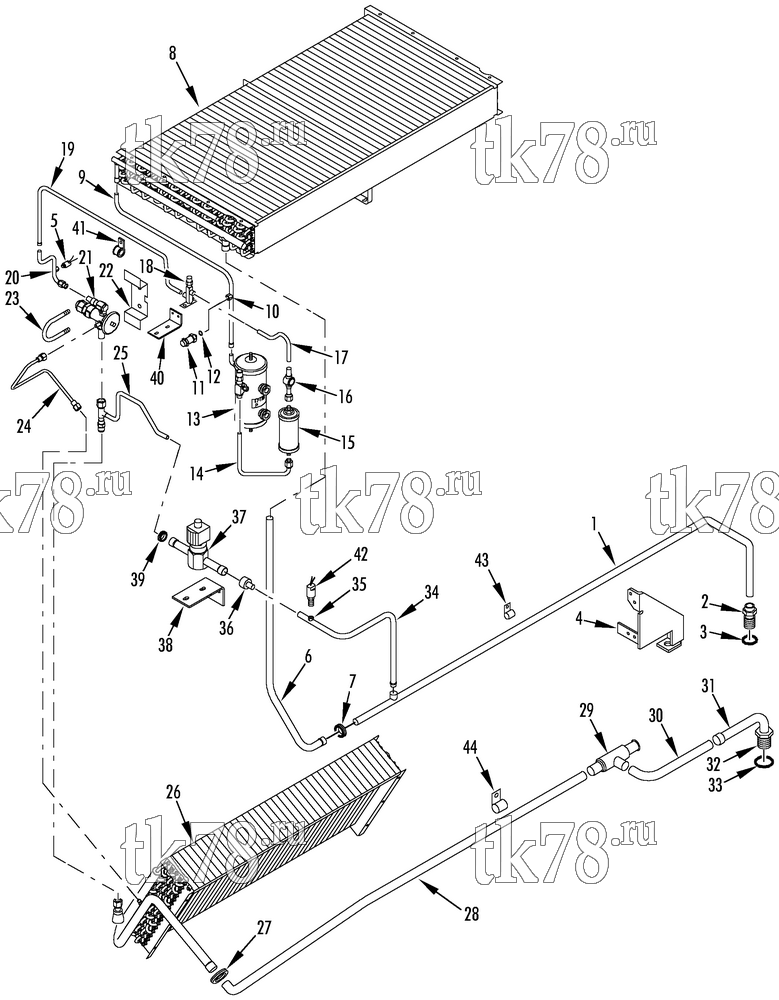 Каталог запчастей для Thermo King T1-M84 REFRIGERATION COMPONENTS