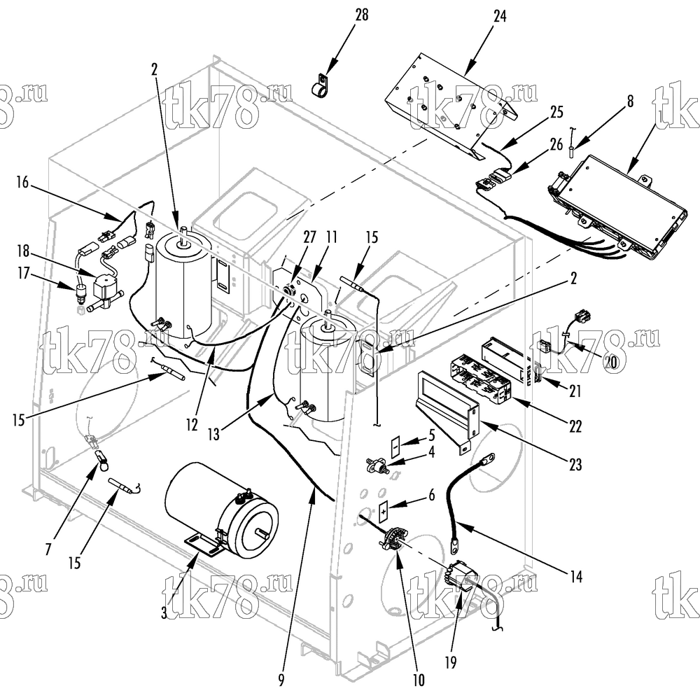 Каталог запчастей для Thermo King T1-M99 ELECTRICAL COMPONENTS
