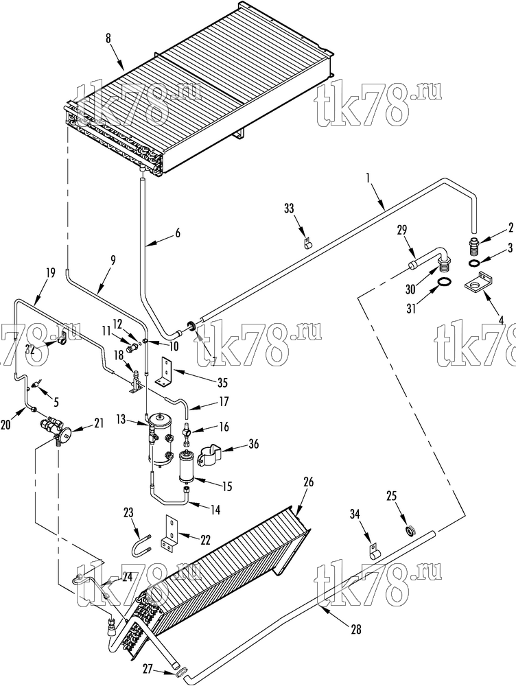 Каталог запчастей для Thermo King  REFRIGERATION COMPONENTS