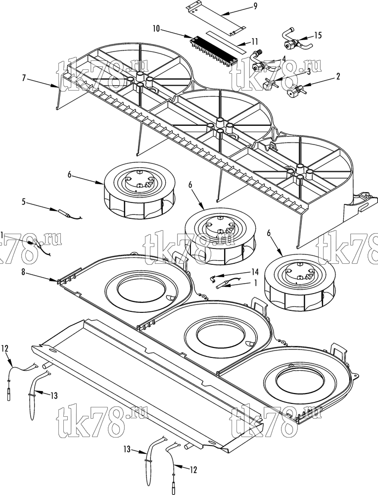 Каталог запчастей для Thermo King SPECTRUM TS-500 w/TK 3.95 Engine ELECTRICAL COMPONENTS (S-3)