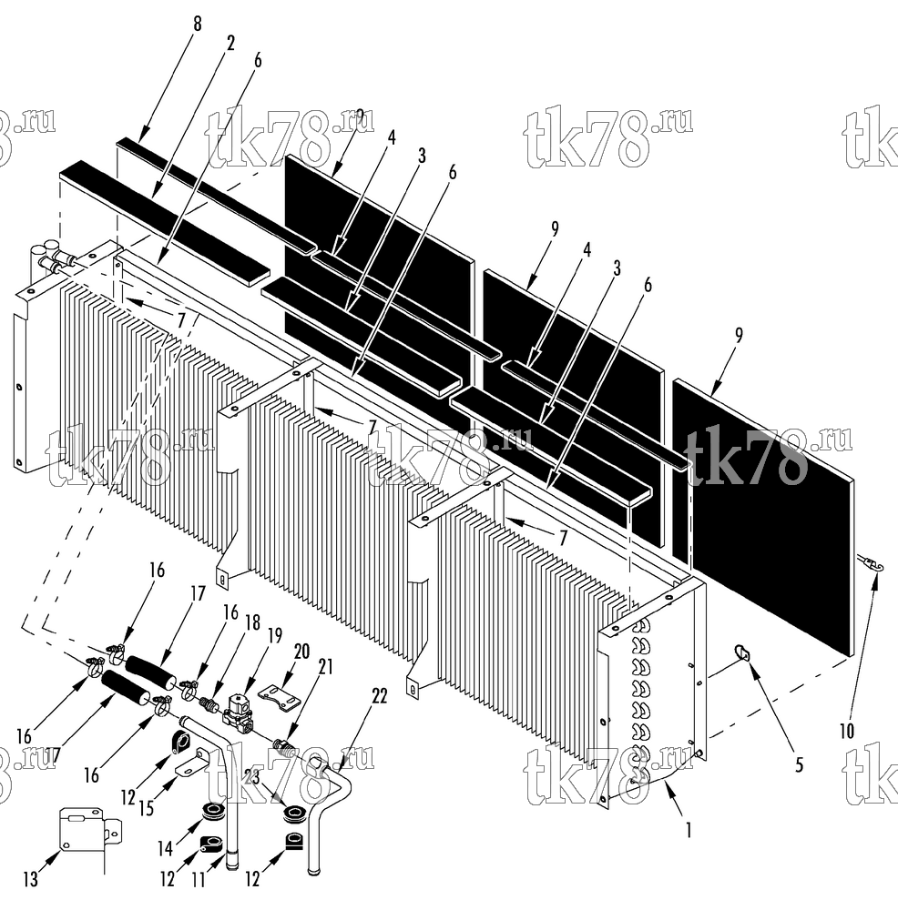 Каталог запчастей для Thermo King AIH2-M1 HEATER GROUP