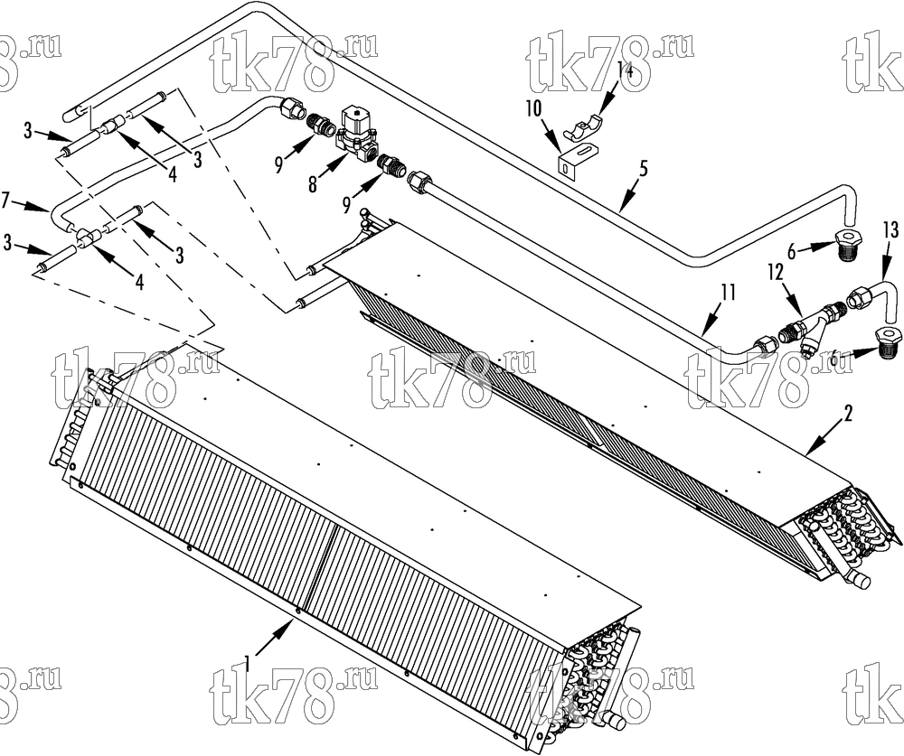 Каталог запчастей для Thermo King  EVAPORATOR HEATING COMPONENTS