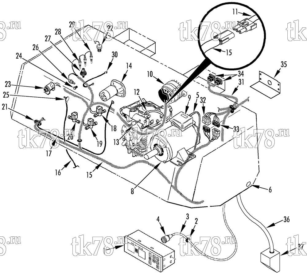 Каталог запчастей для Thermo King RD-MT ELECTRICAL COMPONENTS
