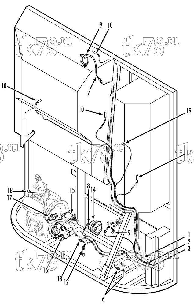 Каталог запчастей для Thermo King SB Classic ELECTRICAL COMPONENTS (CLASSIC)