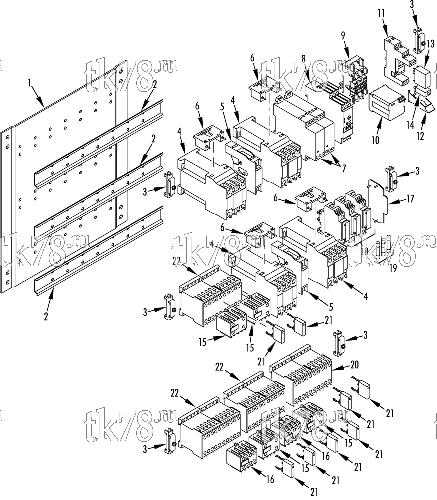 Каталог запчастей для Thermo King TA-1100 & A-1050N CONTACTOR BOARD (A-1050N)