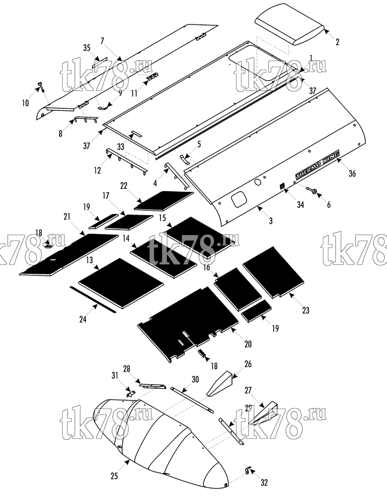 Каталог запчастей для Thermo King  EVAPORATOR COVERS